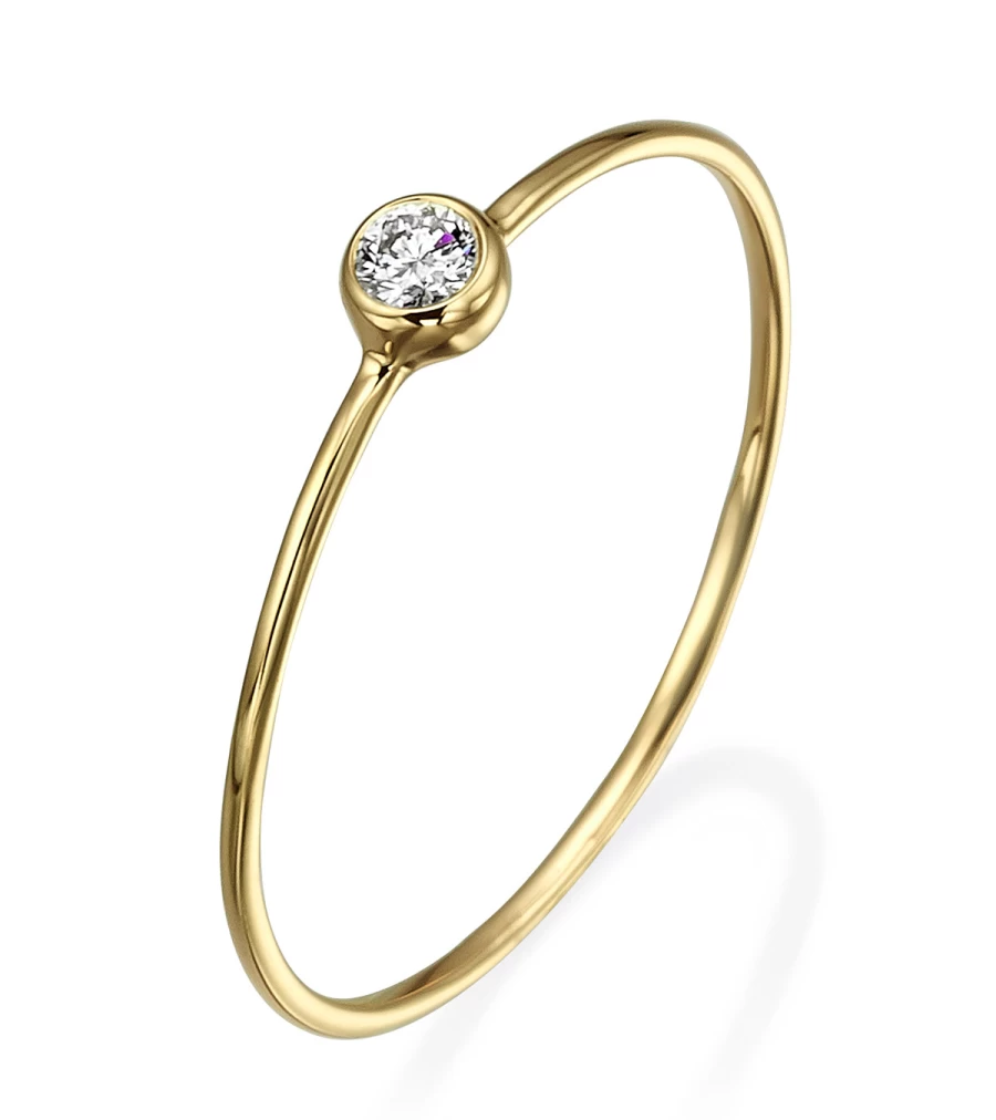 ATELIER EXCLUSIVE Mini Ring in Yellow Gold by Talia Sol - Elegant Minimalist Jewelry