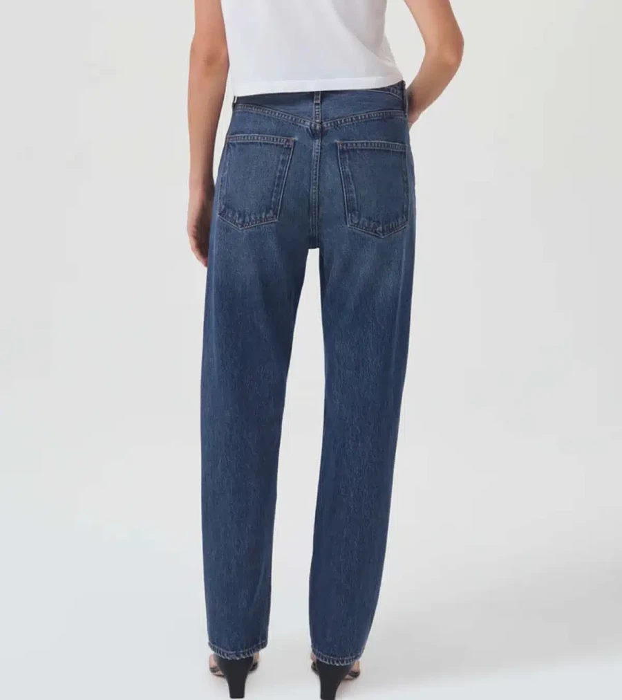 AGOLDE 90s Mid Rise Straight Leg Jeans - Vintage High Waisted Denim Pants for Women