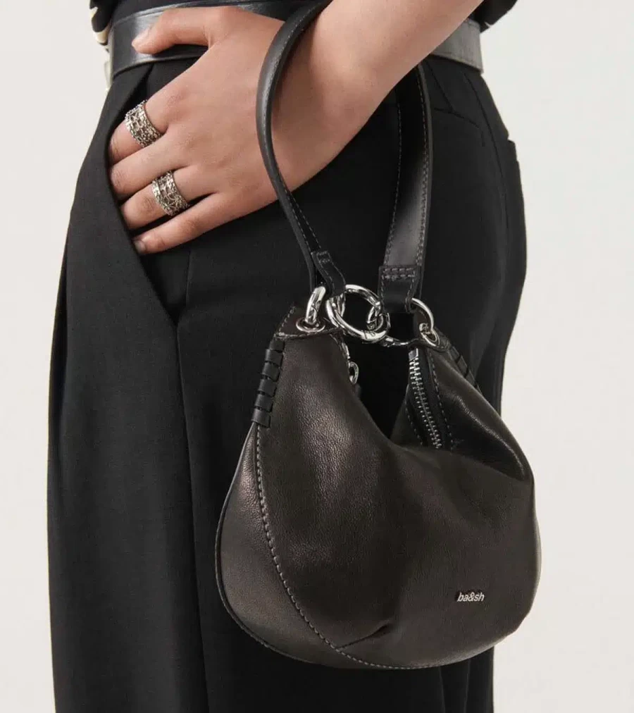BA&SH Black Swing Bag by Atelier Talia Sol - Stylish Handbag for Women